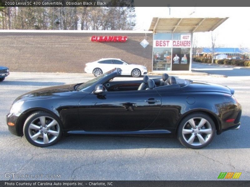 Obsidian Black / Black 2010 Lexus SC 430 Convertible