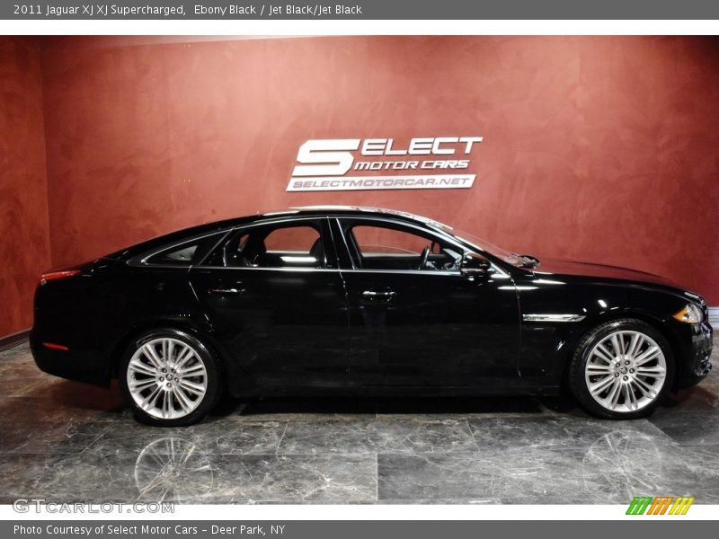 Ebony Black / Jet Black/Jet Black 2011 Jaguar XJ XJ Supercharged