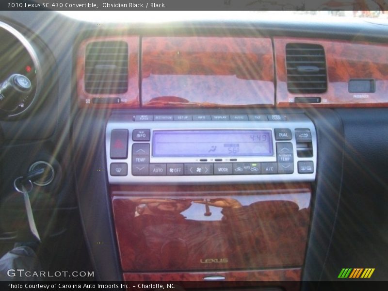 Obsidian Black / Black 2010 Lexus SC 430 Convertible