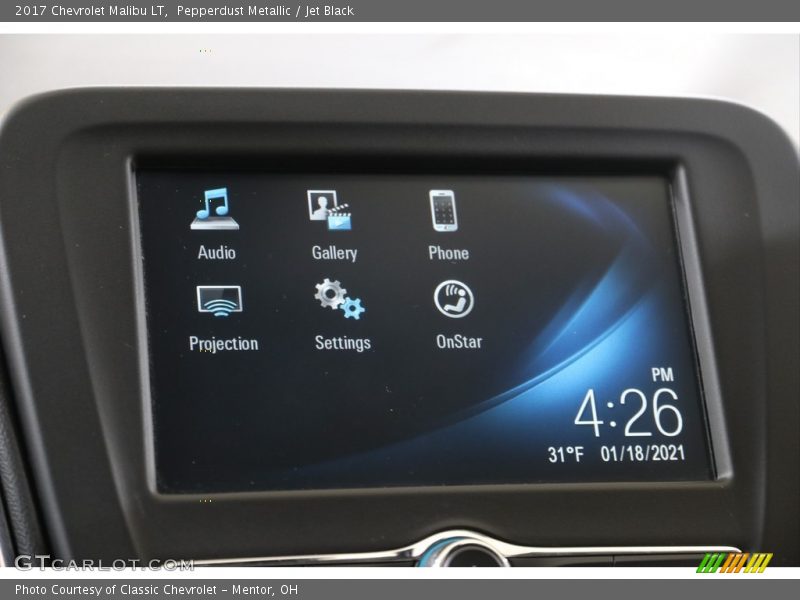 Pepperdust Metallic / Jet Black 2017 Chevrolet Malibu LT