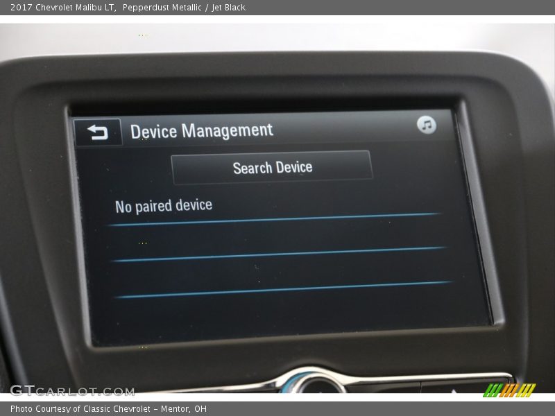 Pepperdust Metallic / Jet Black 2017 Chevrolet Malibu LT