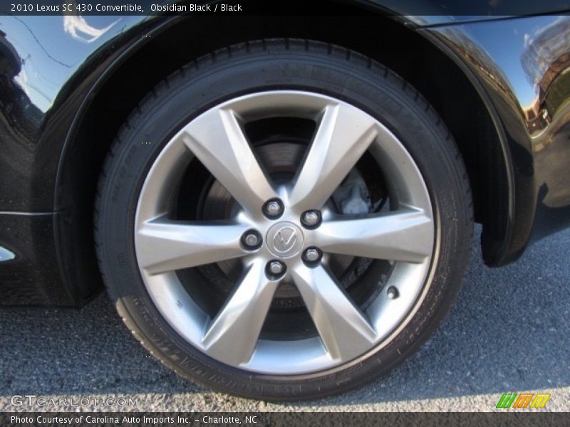 Obsidian Black / Black 2010 Lexus SC 430 Convertible