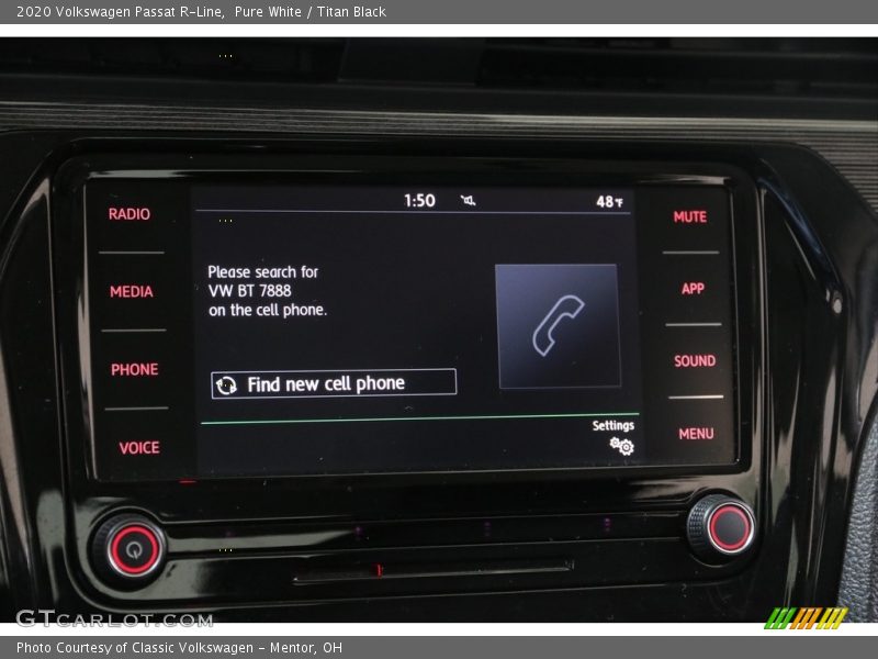Pure White / Titan Black 2020 Volkswagen Passat R-Line