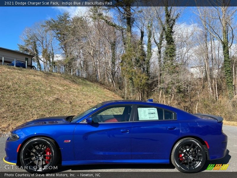 Indigo Blue / Black/Ruby Red 2021 Dodge Charger Scat Pack