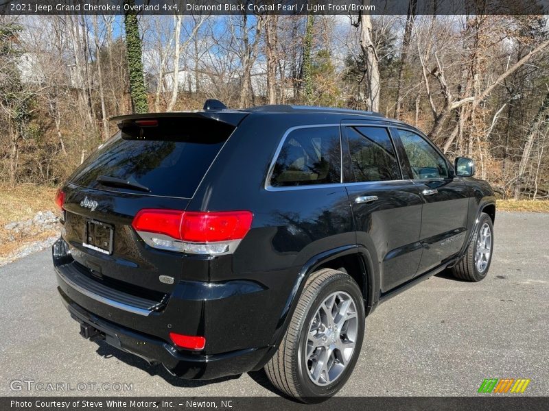 Diamond Black Crystal Pearl / Light Frost/Brown 2021 Jeep Grand Cherokee Overland 4x4