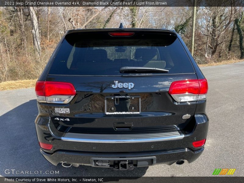 Diamond Black Crystal Pearl / Light Frost/Brown 2021 Jeep Grand Cherokee Overland 4x4