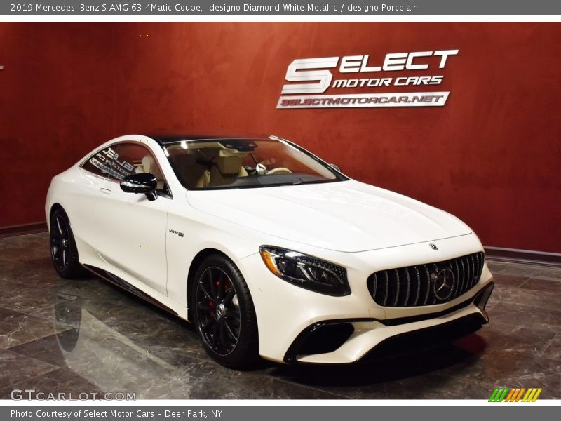 designo Diamond White Metallic / designo Porcelain 2019 Mercedes-Benz S AMG 63 4Matic Coupe
