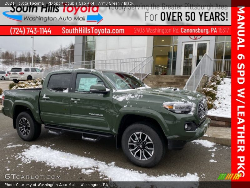 Army Green / Black 2021 Toyota Tacoma TRD Sport Double Cab 4x4