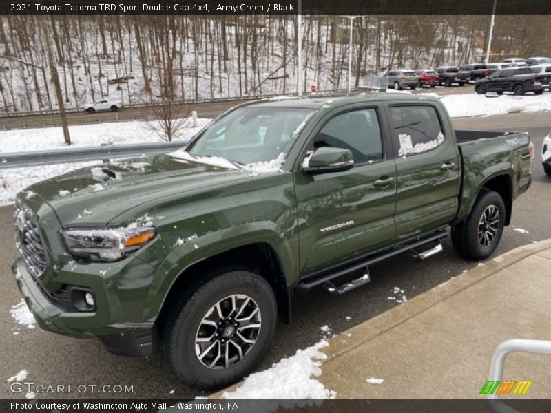 Army Green / Black 2021 Toyota Tacoma TRD Sport Double Cab 4x4