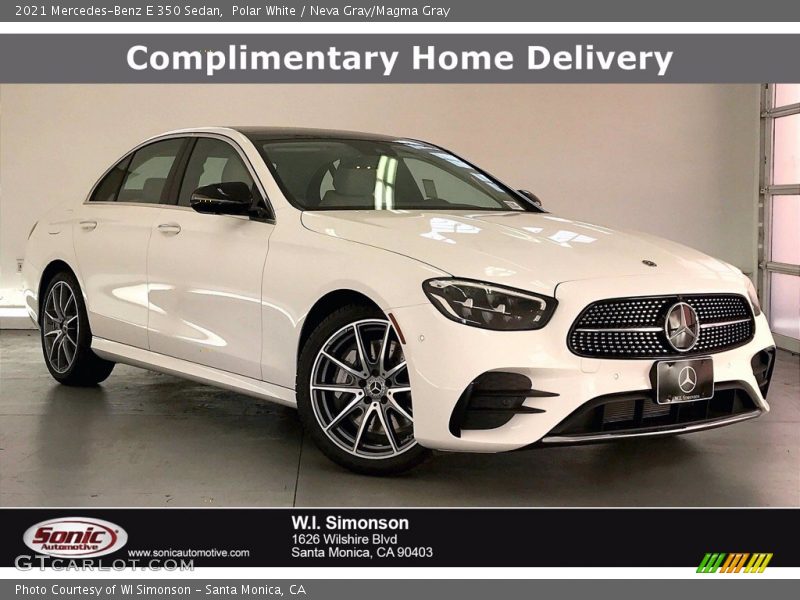 Polar White / Neva Gray/Magma Gray 2021 Mercedes-Benz E 350 Sedan