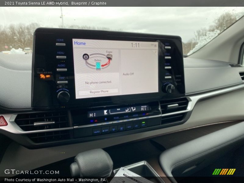 Blueprint / Graphite 2021 Toyota Sienna LE AWD Hybrid