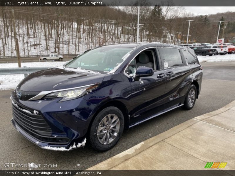 Blueprint / Graphite 2021 Toyota Sienna LE AWD Hybrid