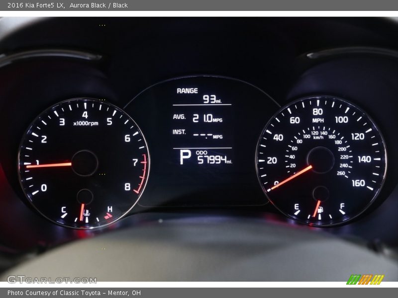  2016 Forte5 LX LX Gauges