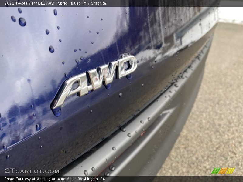 Blueprint / Graphite 2021 Toyota Sienna LE AWD Hybrid