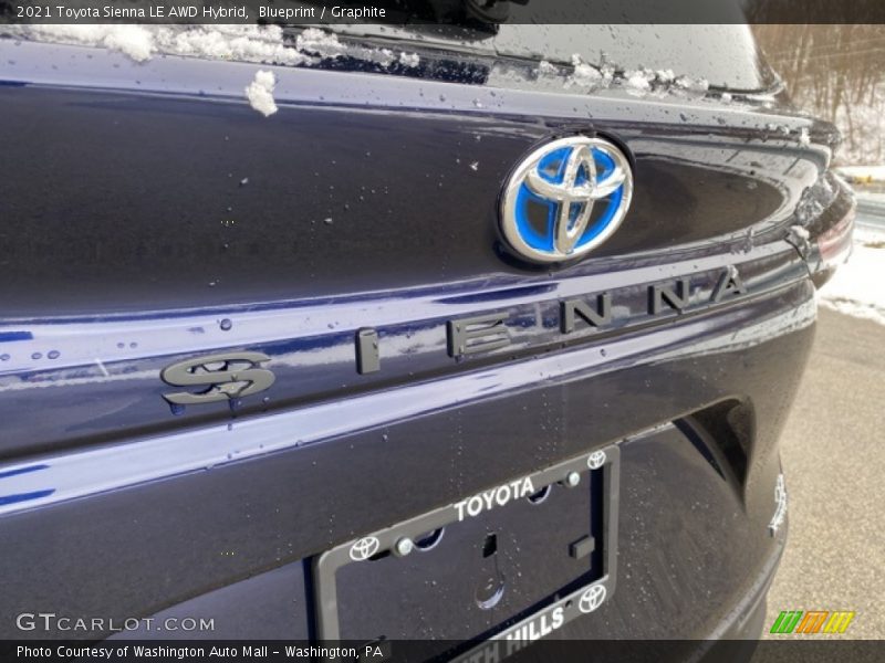 Blueprint / Graphite 2021 Toyota Sienna LE AWD Hybrid