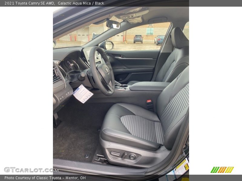 Galactic Aqua Mica / Black 2021 Toyota Camry SE AWD