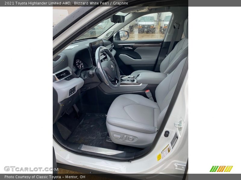 Blizzard White Pearl / Graphite 2021 Toyota Highlander Limited AWD