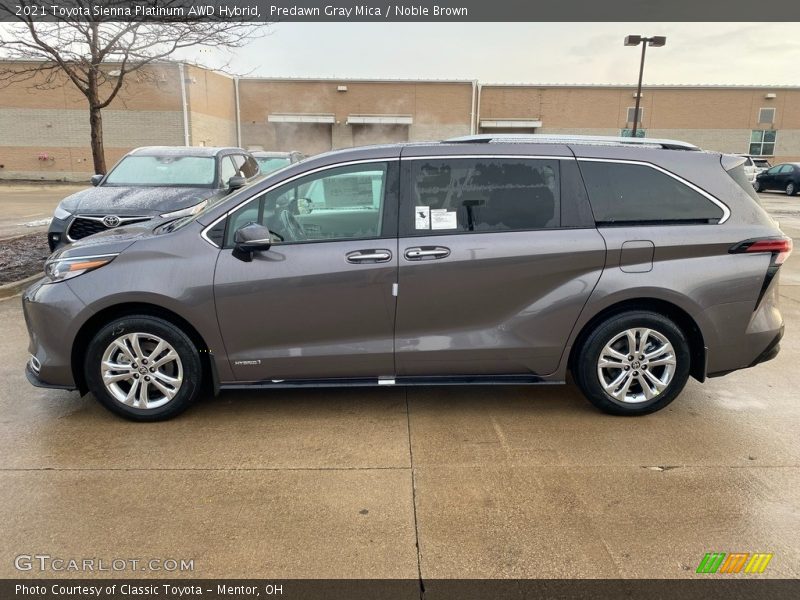  2021 Sienna Platinum AWD Hybrid Predawn Gray Mica