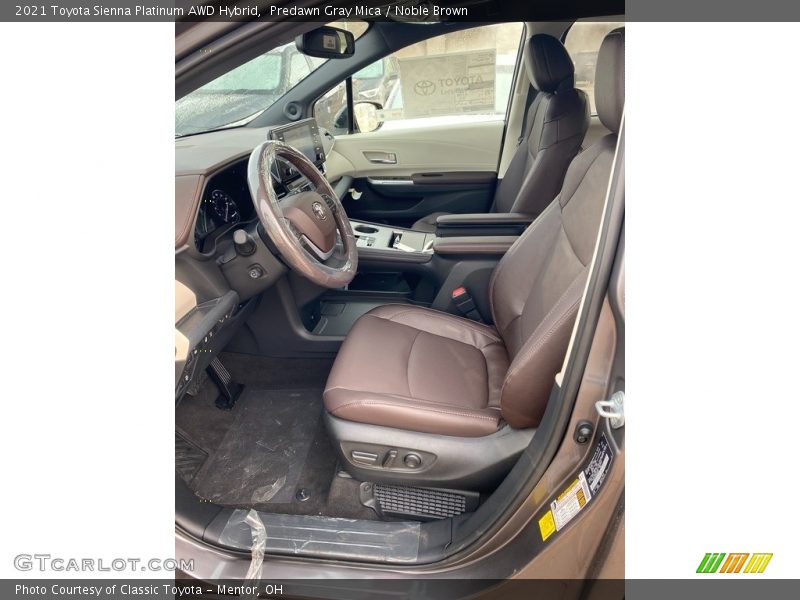  2021 Sienna Platinum AWD Hybrid Noble Brown Interior