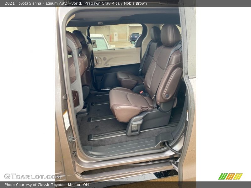 Rear Seat of 2021 Sienna Platinum AWD Hybrid