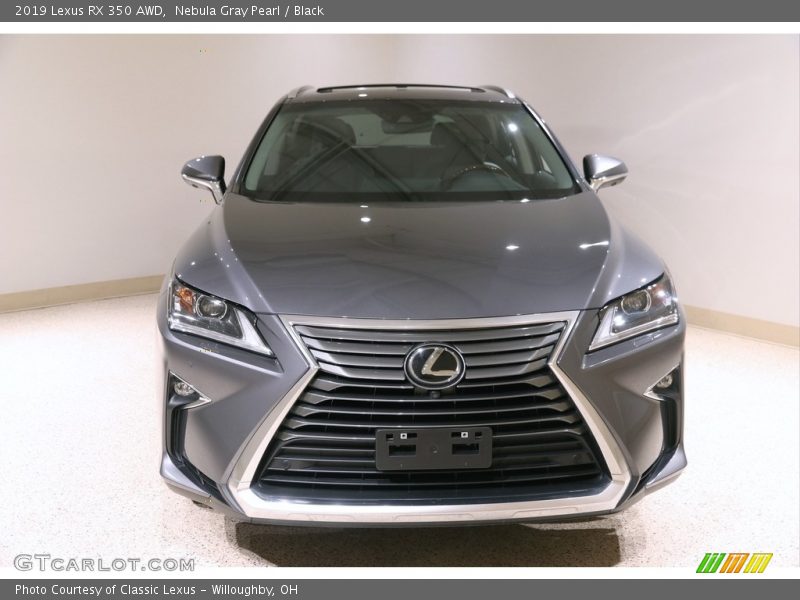 Nebula Gray Pearl / Black 2019 Lexus RX 350 AWD