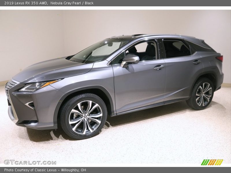 Nebula Gray Pearl / Black 2019 Lexus RX 350 AWD