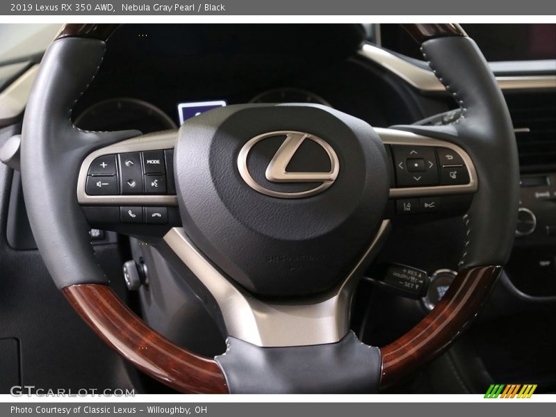 Nebula Gray Pearl / Black 2019 Lexus RX 350 AWD