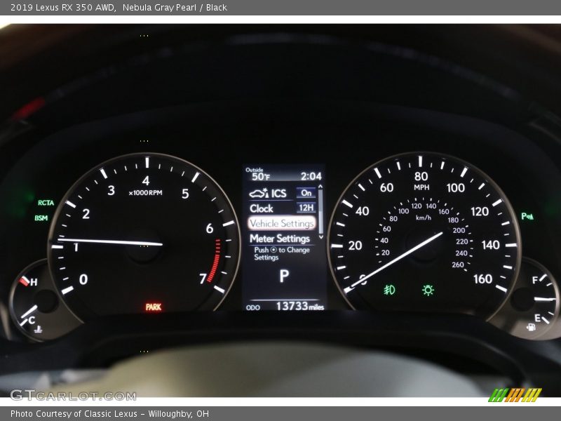 Nebula Gray Pearl / Black 2019 Lexus RX 350 AWD