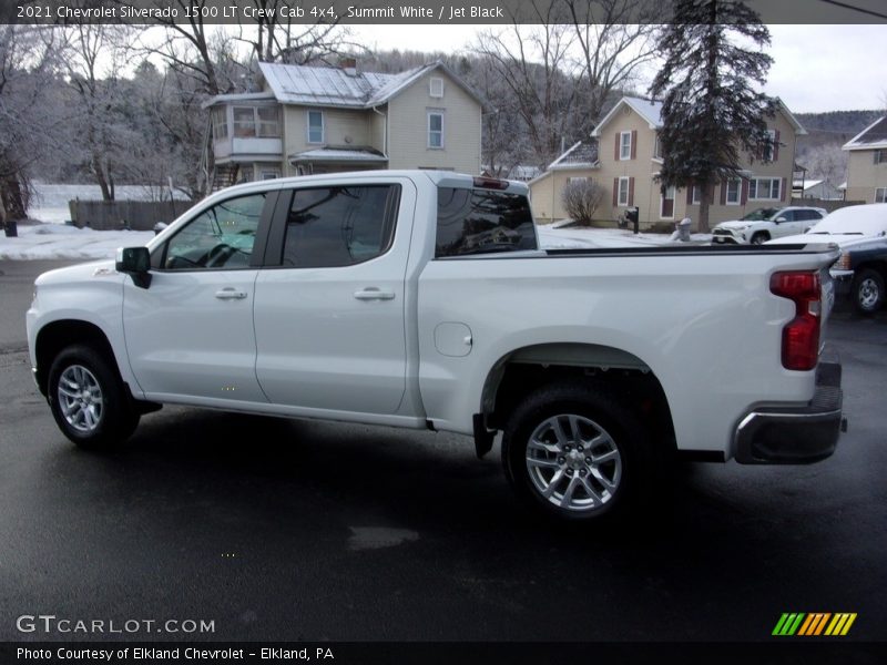 Summit White / Jet Black 2021 Chevrolet Silverado 1500 LT Crew Cab 4x4