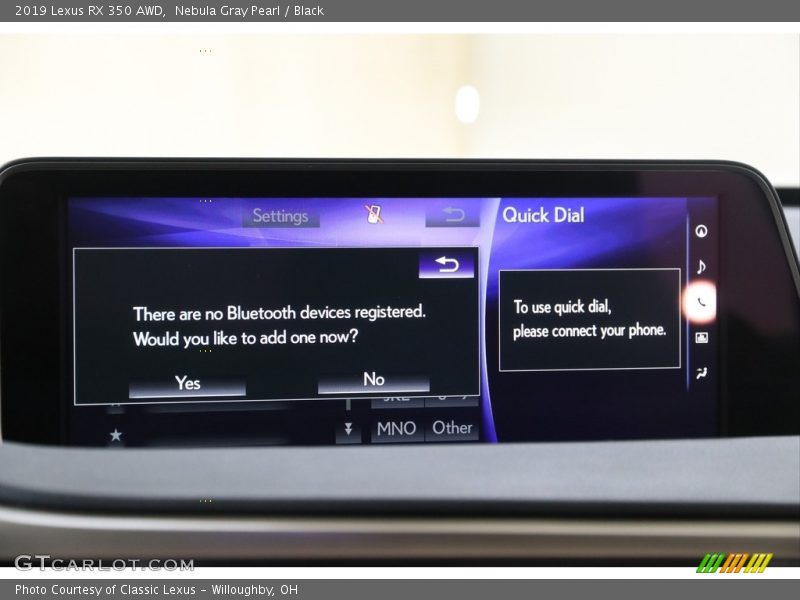 Nebula Gray Pearl / Black 2019 Lexus RX 350 AWD