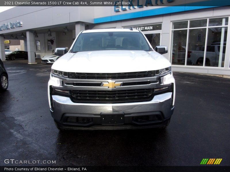 Summit White / Jet Black 2021 Chevrolet Silverado 1500 LT Crew Cab 4x4