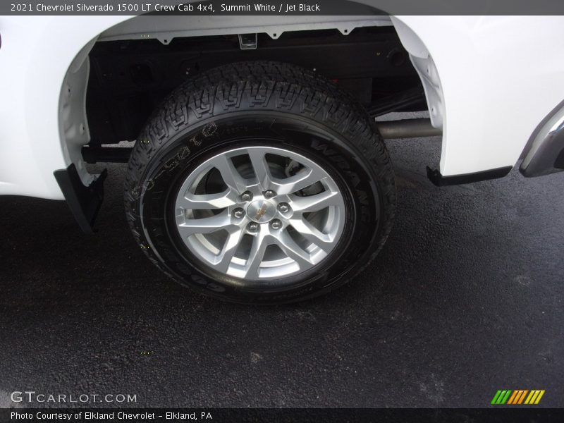 Summit White / Jet Black 2021 Chevrolet Silverado 1500 LT Crew Cab 4x4