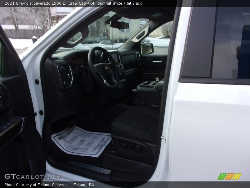 Summit White / Jet Black 2021 Chevrolet Silverado 1500 LT Crew Cab 4x4