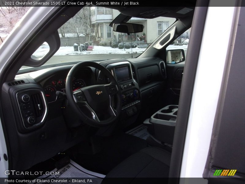 Summit White / Jet Black 2021 Chevrolet Silverado 1500 LT Crew Cab 4x4