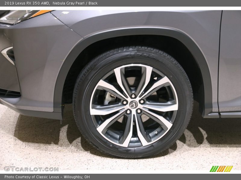 Nebula Gray Pearl / Black 2019 Lexus RX 350 AWD