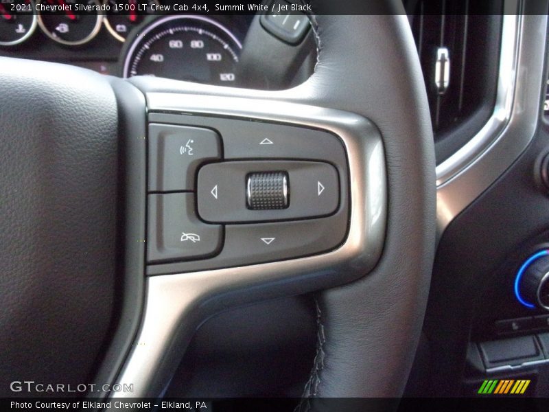 Summit White / Jet Black 2021 Chevrolet Silverado 1500 LT Crew Cab 4x4