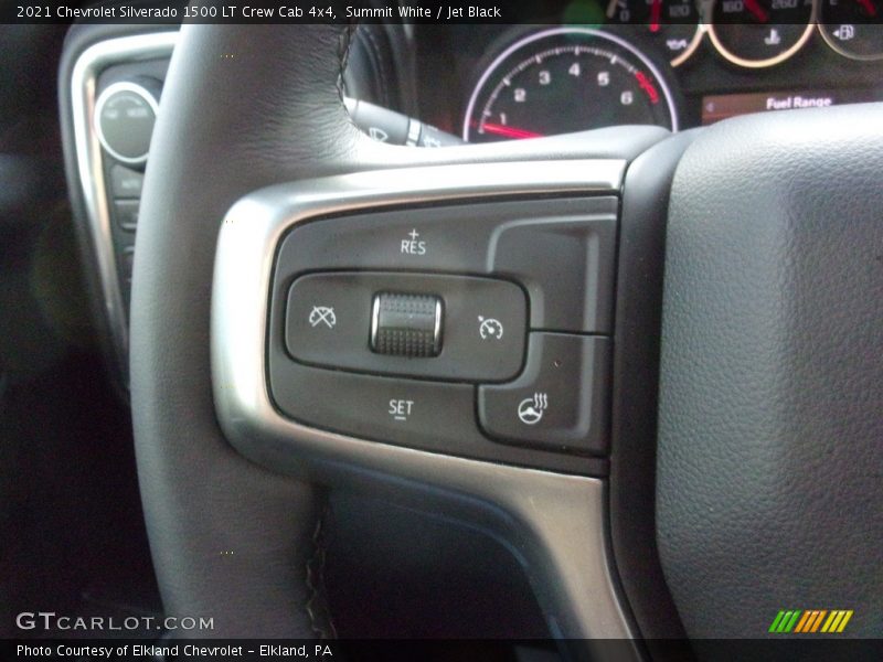 Summit White / Jet Black 2021 Chevrolet Silverado 1500 LT Crew Cab 4x4