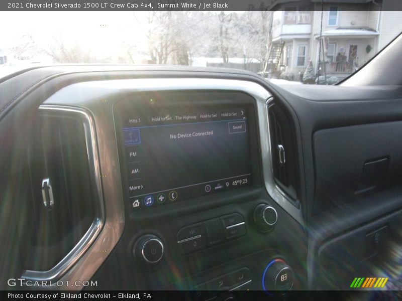 Summit White / Jet Black 2021 Chevrolet Silverado 1500 LT Crew Cab 4x4