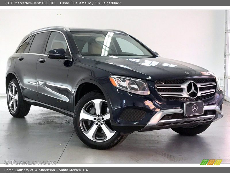 Lunar Blue Metallic / Silk Beige/Black 2018 Mercedes-Benz GLC 300