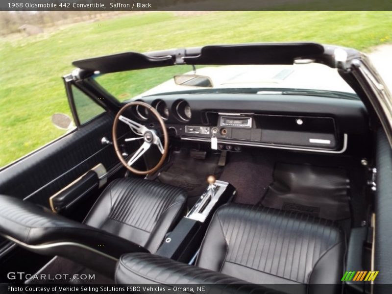  1968 442 Convertible Black Interior