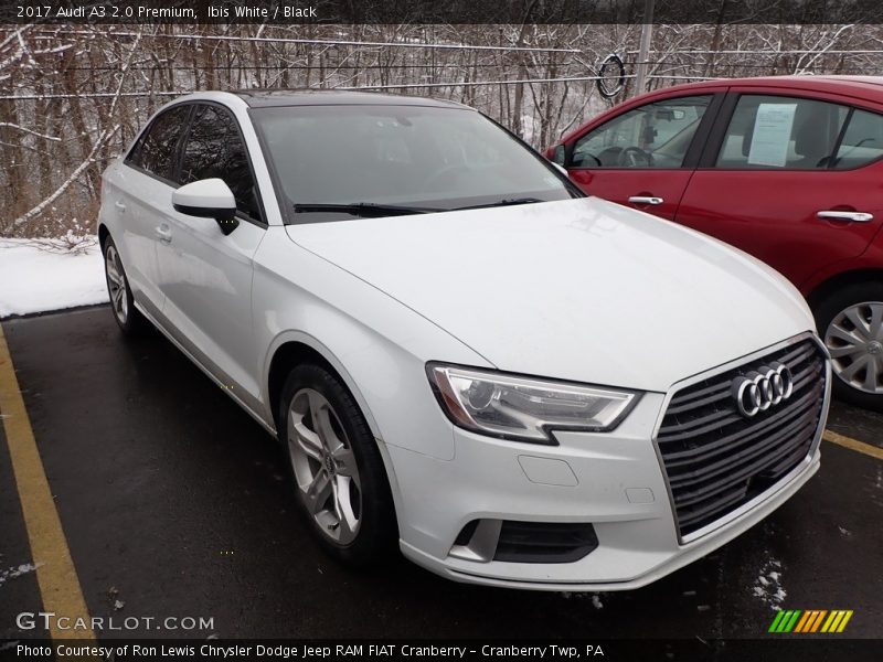 Ibis White / Black 2017 Audi A3 2.0 Premium