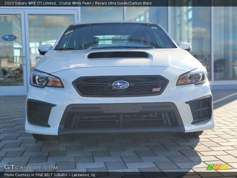 Crystal White Pearl / Recaro Ultra Suede/Carbon Black 2020 Subaru WRX STI Limited