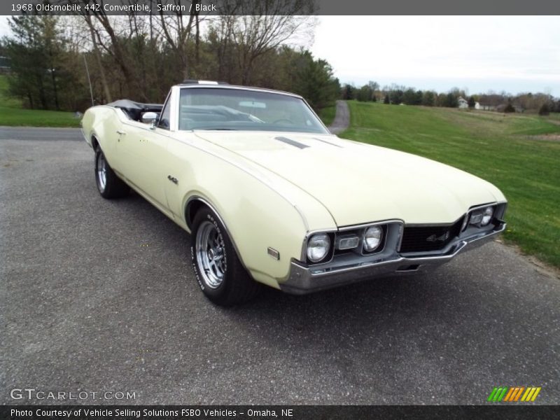 Saffron / Black 1968 Oldsmobile 442 Convertible