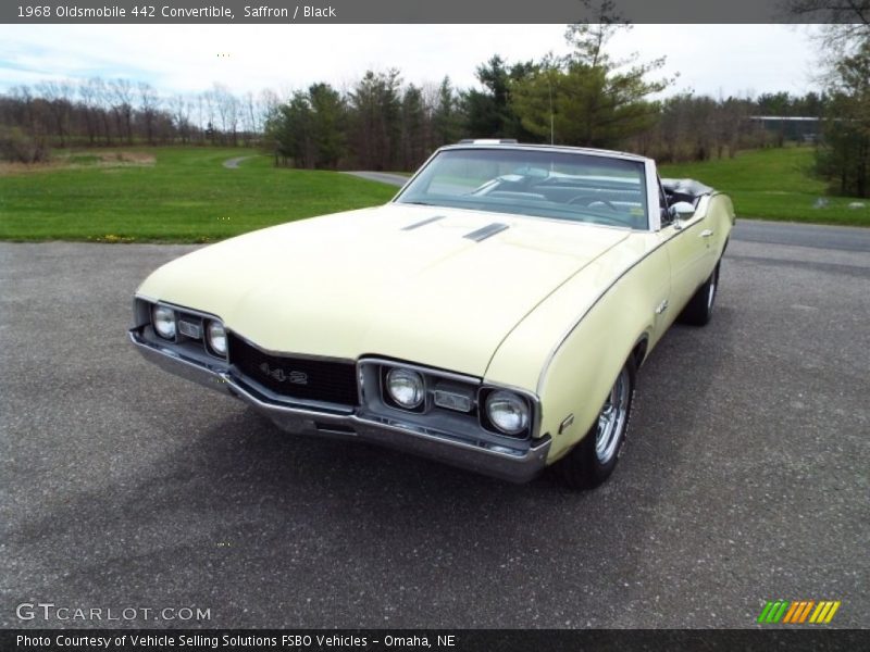 Saffron / Black 1968 Oldsmobile 442 Convertible