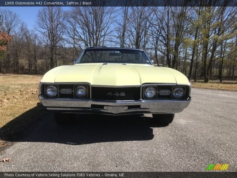 Saffron / Black 1968 Oldsmobile 442 Convertible