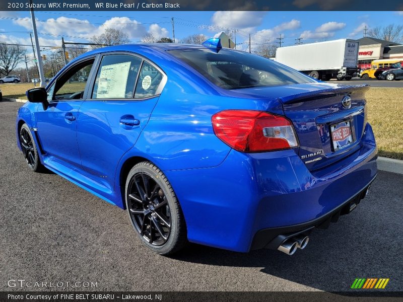 WR Blue Pearl / Carbon Black 2020 Subaru WRX Premium