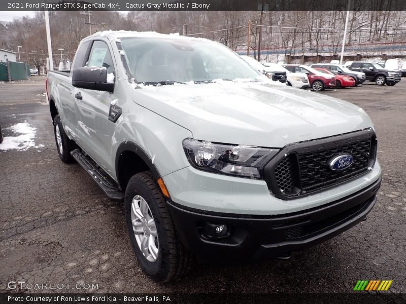 Cactus Gray Metallic / Ebony 2021 Ford Ranger STX SuperCab 4x4