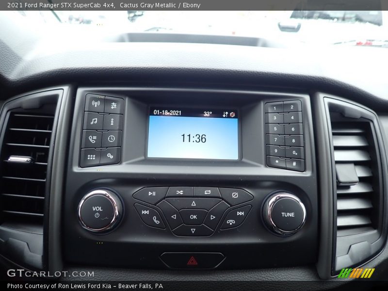Controls of 2021 Ranger STX SuperCab 4x4