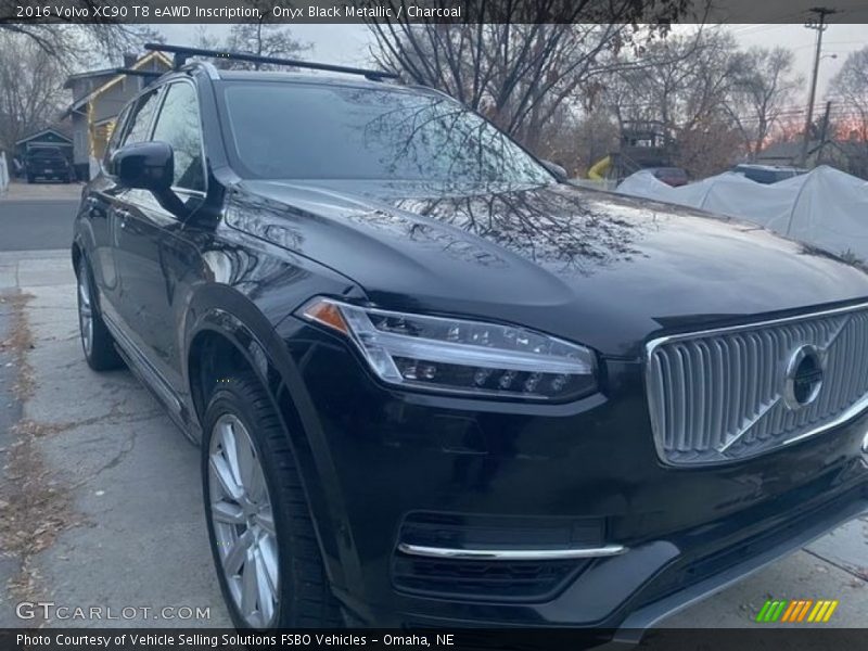 Onyx Black Metallic / Charcoal 2016 Volvo XC90 T8 eAWD Inscription