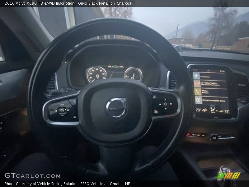 Onyx Black Metallic / Charcoal 2016 Volvo XC90 T8 eAWD Inscription